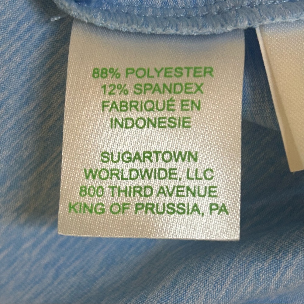 Lilly Pulitzer Solia UPF 50+ Dress Heathered Frenchie Blue Small Pockets EUC - Picture 12 of 12